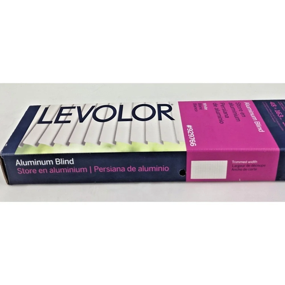 Levolor Trim+Go 19x64 White Aluminum Mini Blind Trim to 15